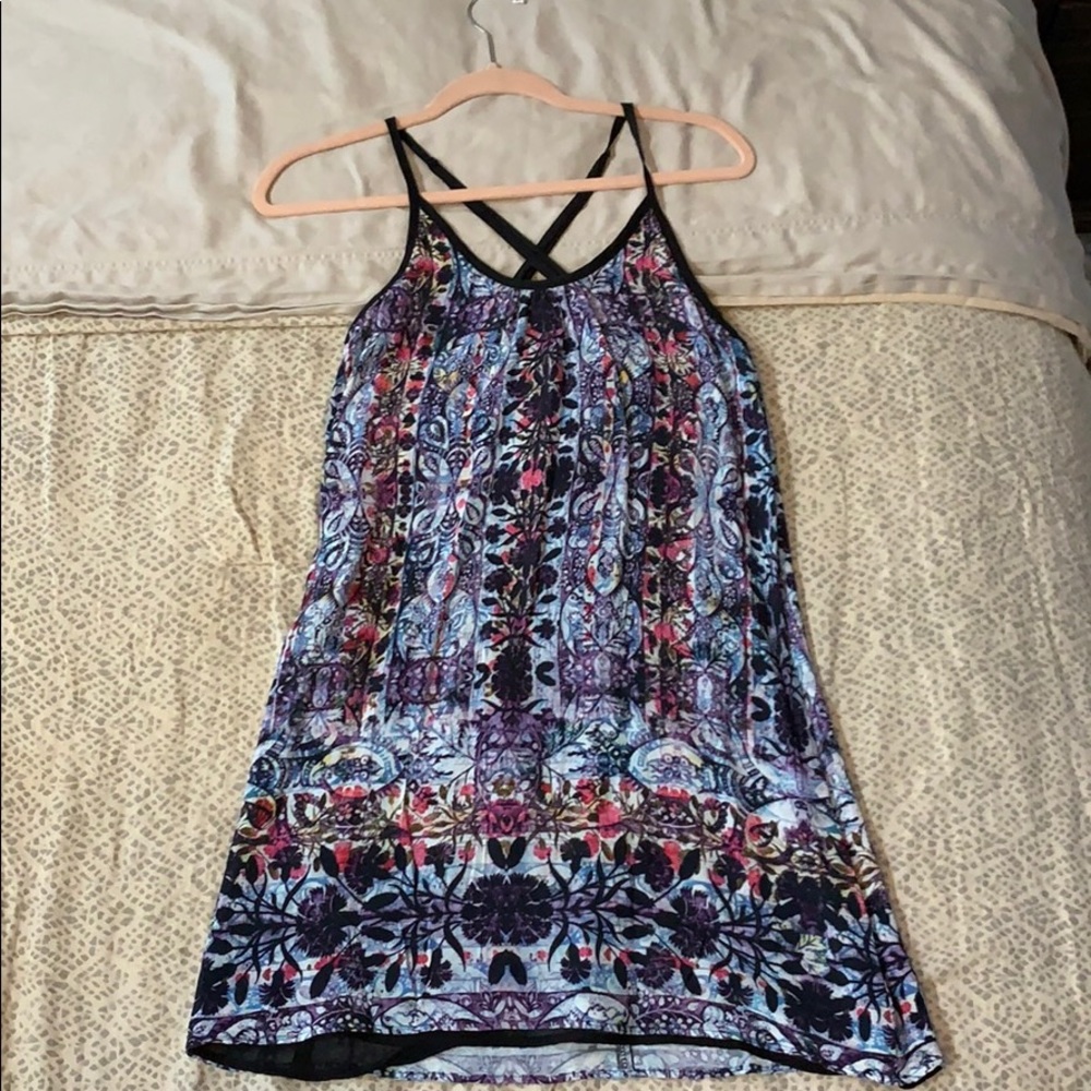 FLORAL/PAISLEY SLIP DRESS